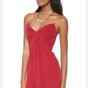 Zimmermann Silk Twist Gown Red sz 1